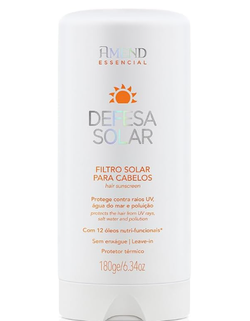 Filtro Solar Para Cabelos Amend Essencial Defesa Solar 180g