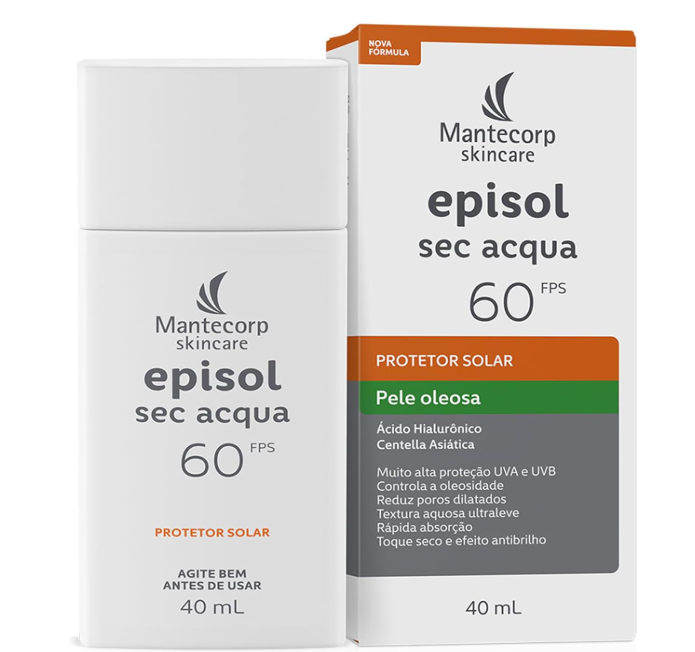 Protetor Solar Mantecorp Episol Sec Acqua FPS 60 40ml